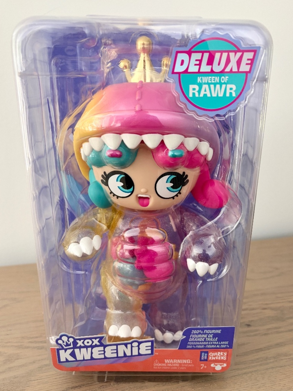XOX Kweenie Deluxe Figurine - Kween of Rawr 11", Dino, Queen Figure, NEW, Sealed